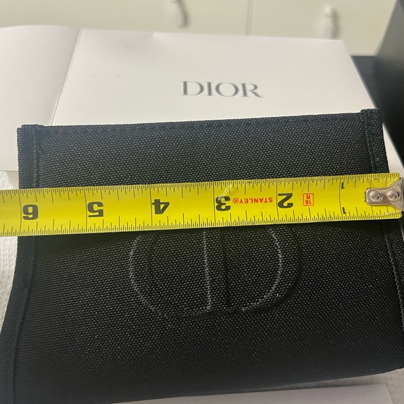 Authentic Dior Cosmetic Make-up bag, black, fabric, new with box and card! - Picture 3 of 5